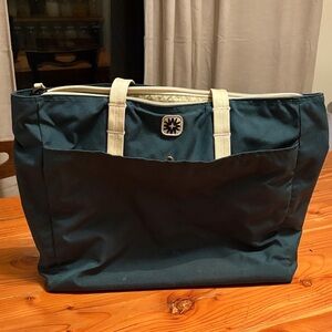 Walker Family Goods Tote Bag with Cream Handles FOREST